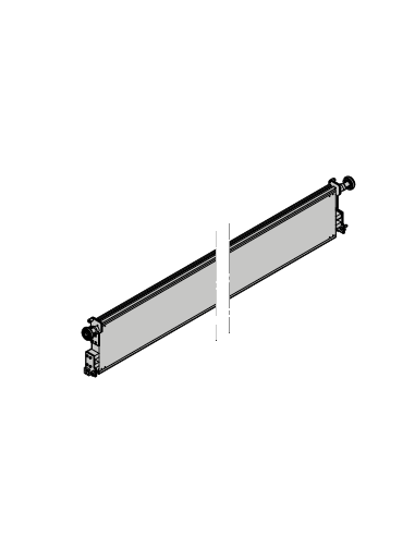 Panneau supérieur complet avec mécanisme d'alignement Hörmann 4991848