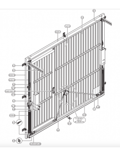 Ressorts triple pour porte basculante Hörmann N80, S95 et Ecostar