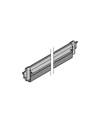 Section basse en aluminium complète Hörmann 4991125