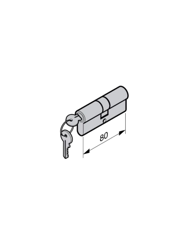 Demi-cylindré profilé 80 mm Hörmann 3091443