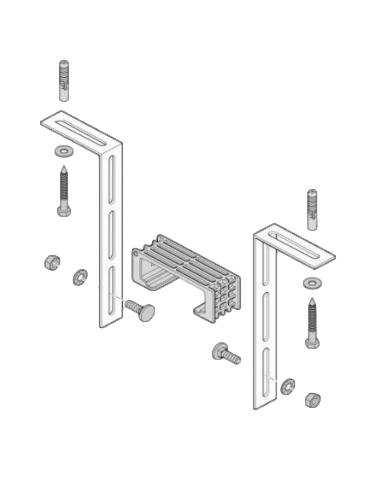 Kit de suspension au plafond sur rail en C Sommer 1606V001