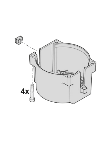 Boîtier pour frein à ressort Sommer S10511-00001